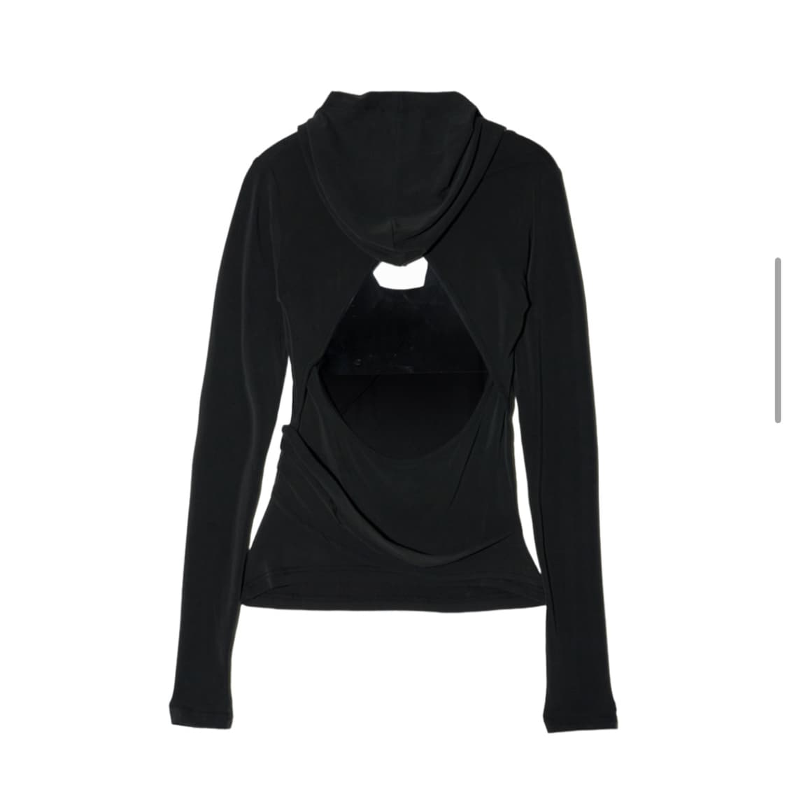 Hyeinseo hooded jersey top black 상품이미지1