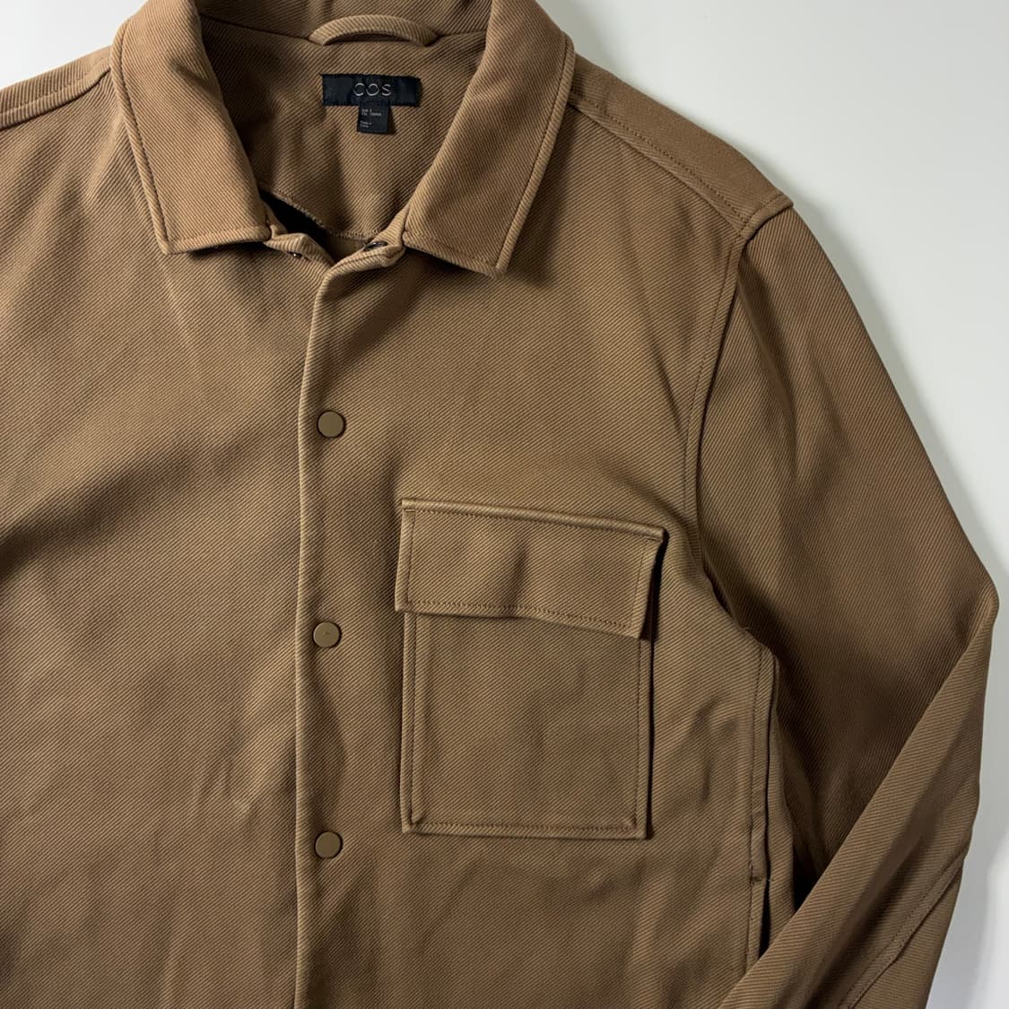 Cos  코스 브라운 코튼 트윌 셔츠 자켓  상품이미지3