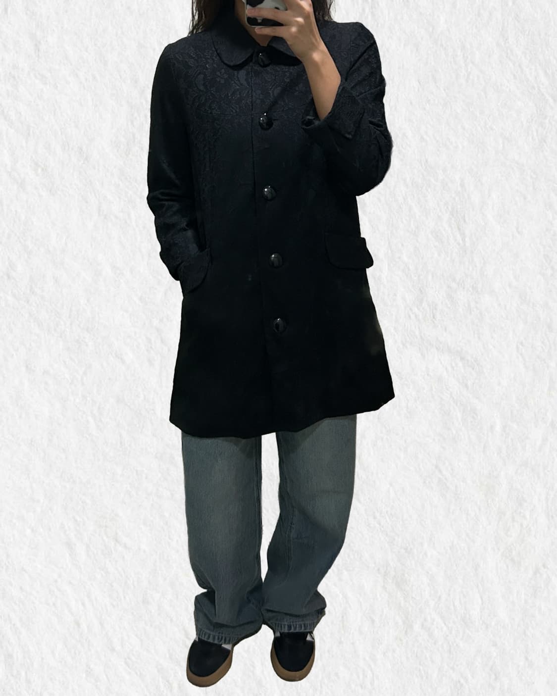 빈티지 오리엔탈 패턴 롱코트 상품이미지9