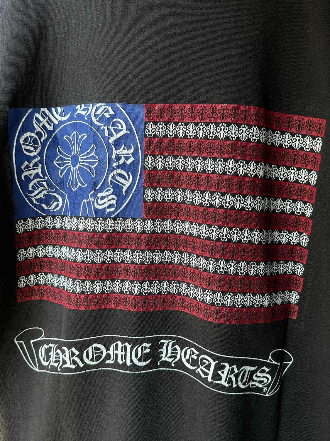 00's OG USA Made 크롬하츠 성조기 티셔츠 올드 크롬하츠 상품이미지7