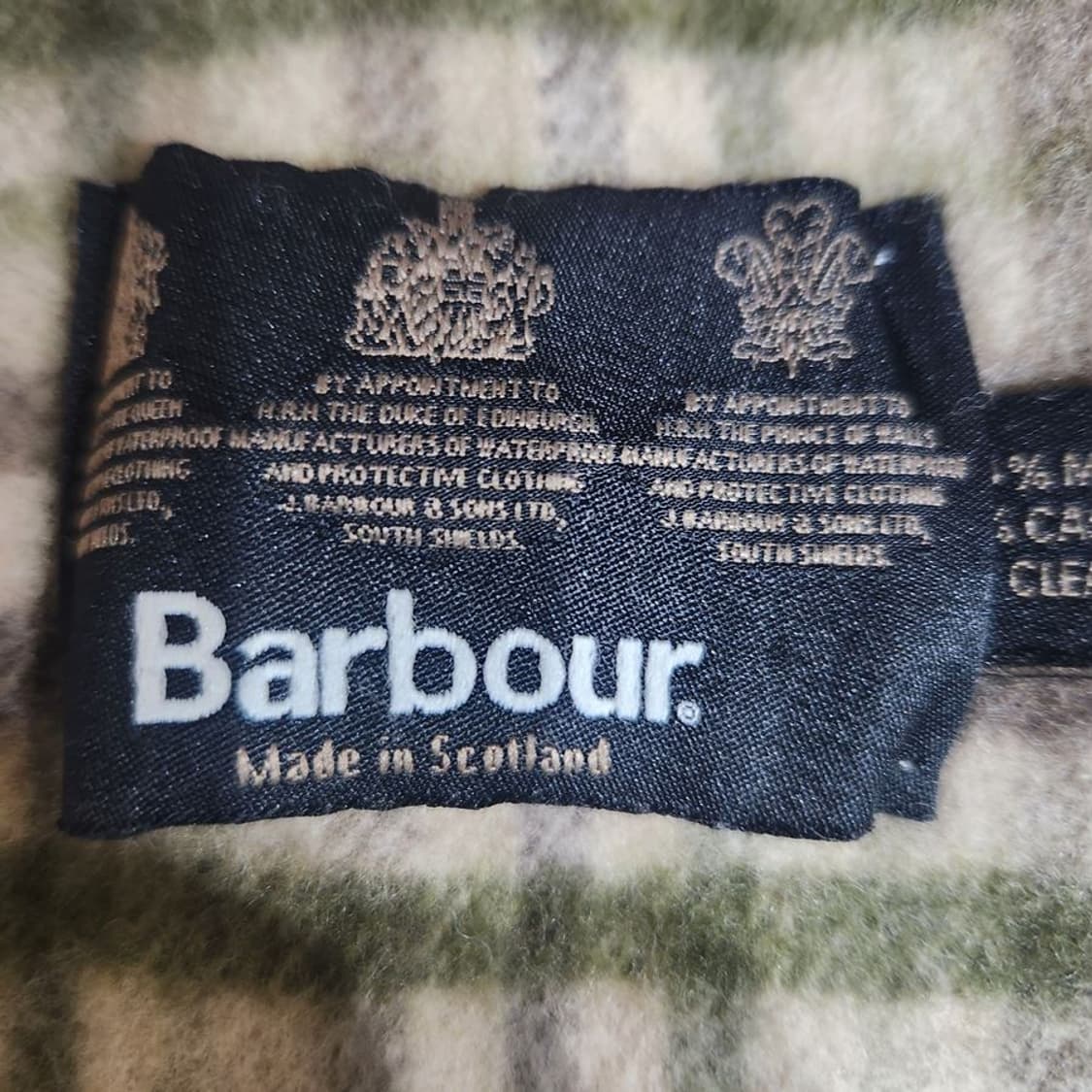 [F]바버(Barbour) 체크 캐시미어혼방 머플러[Y5C-295] 상품이미지5