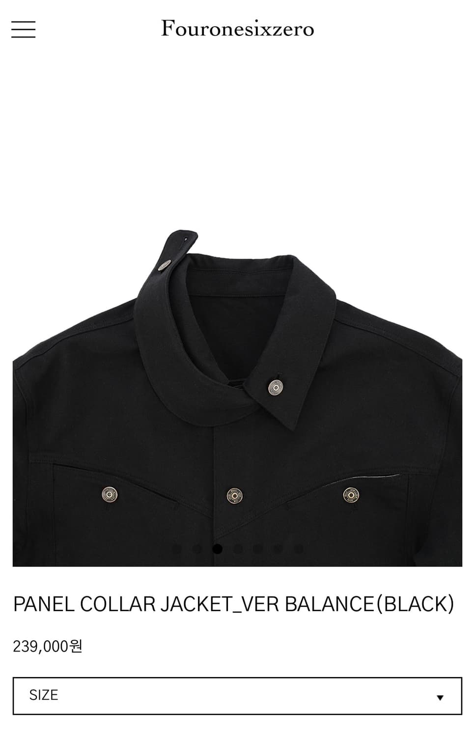 (사일육공) PANAL COLLAR JACKET  상품이미지3