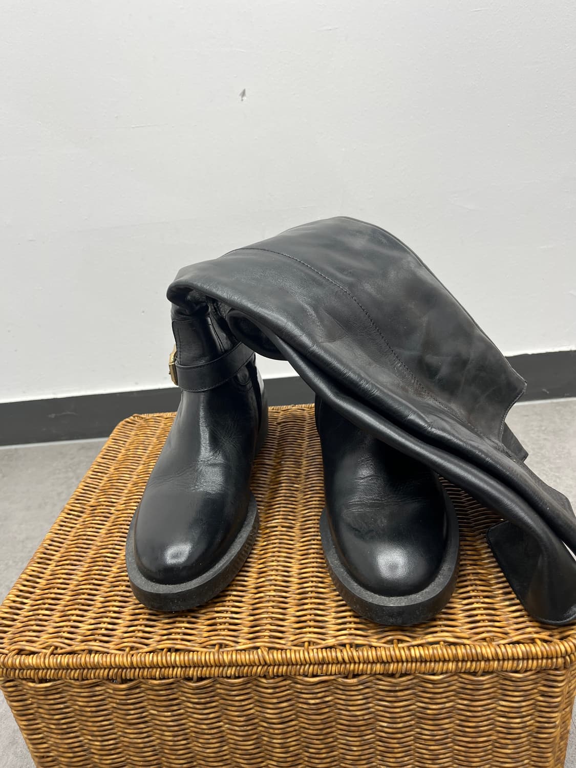 Zara 롱부츠 블랙 240 38 상품이미지1