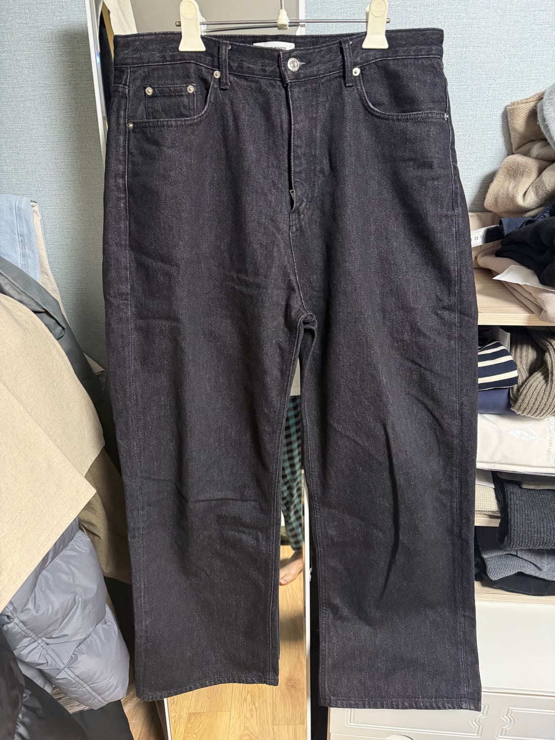 브랜디드 51036 와이드블랙진 34 Extra Wide Straight 상품이미지2