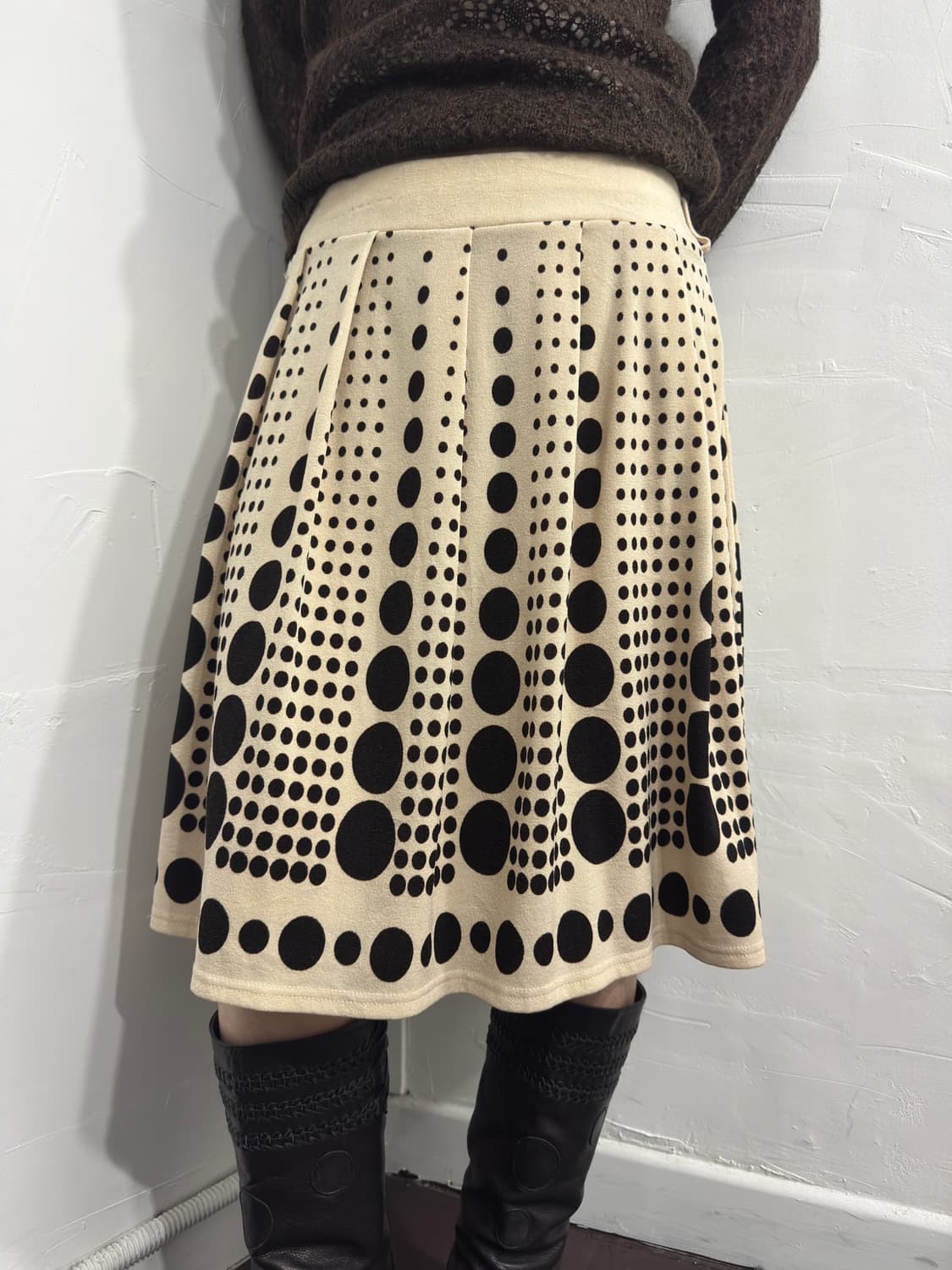 dot design midi skirt 상품이미지2