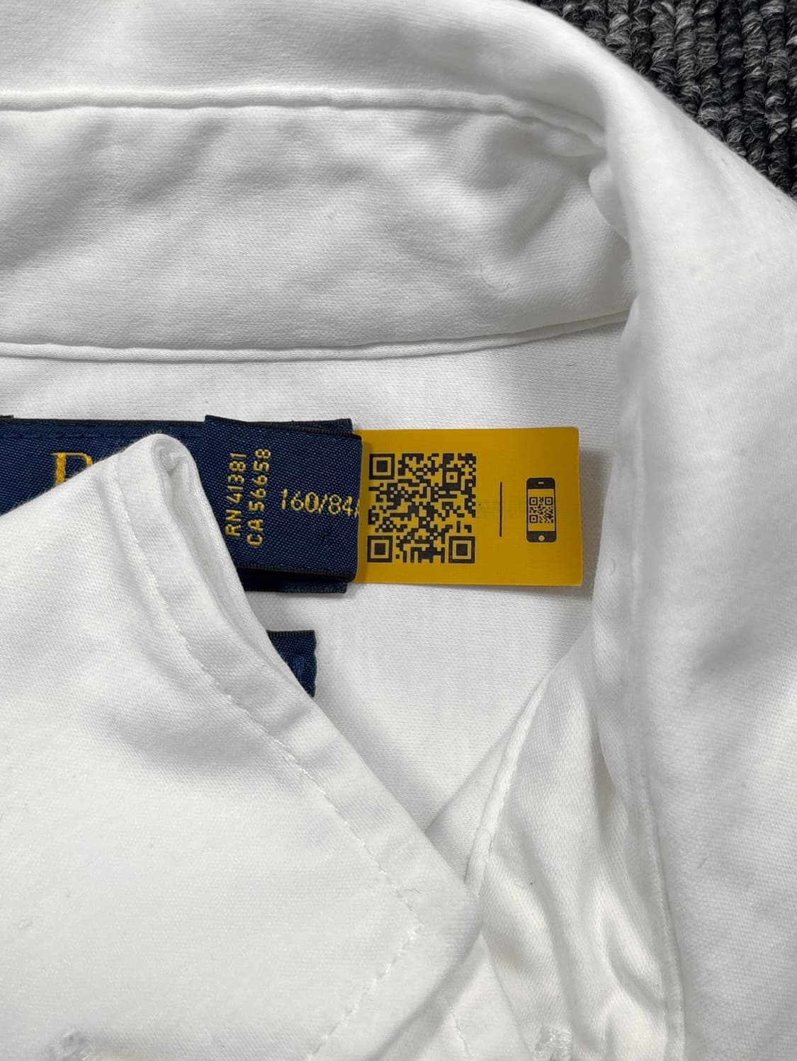 폴로 화이트 니트 드레스 셔츠 상품이미지6