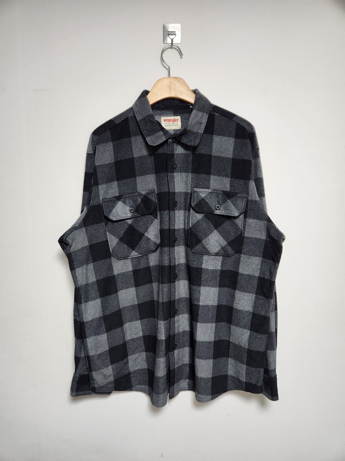 랭글러Wrangler  체크 플란넬 셔츠 L - S133 상품이미지1