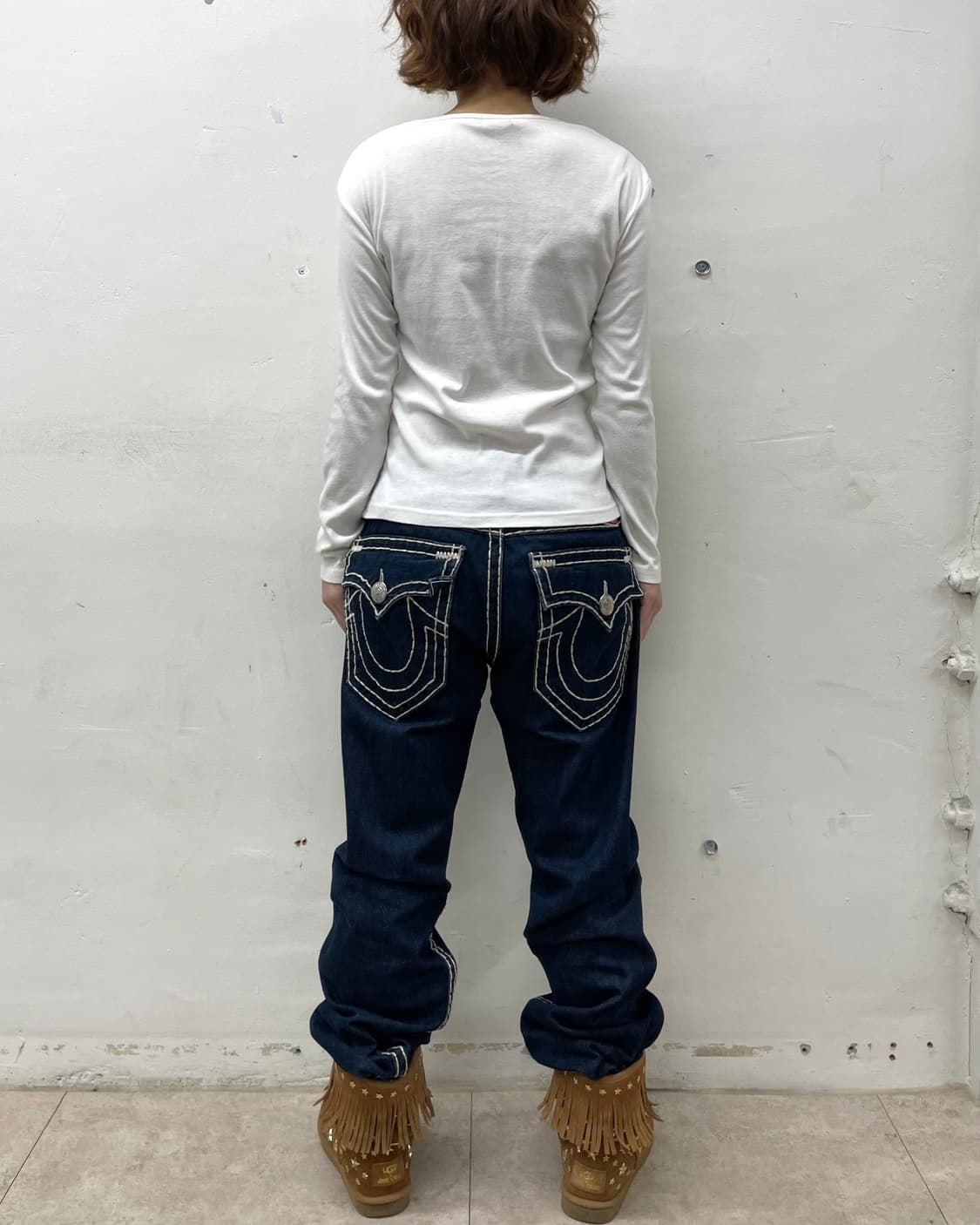 Lace American flag lettering sleeve  상품이미지6