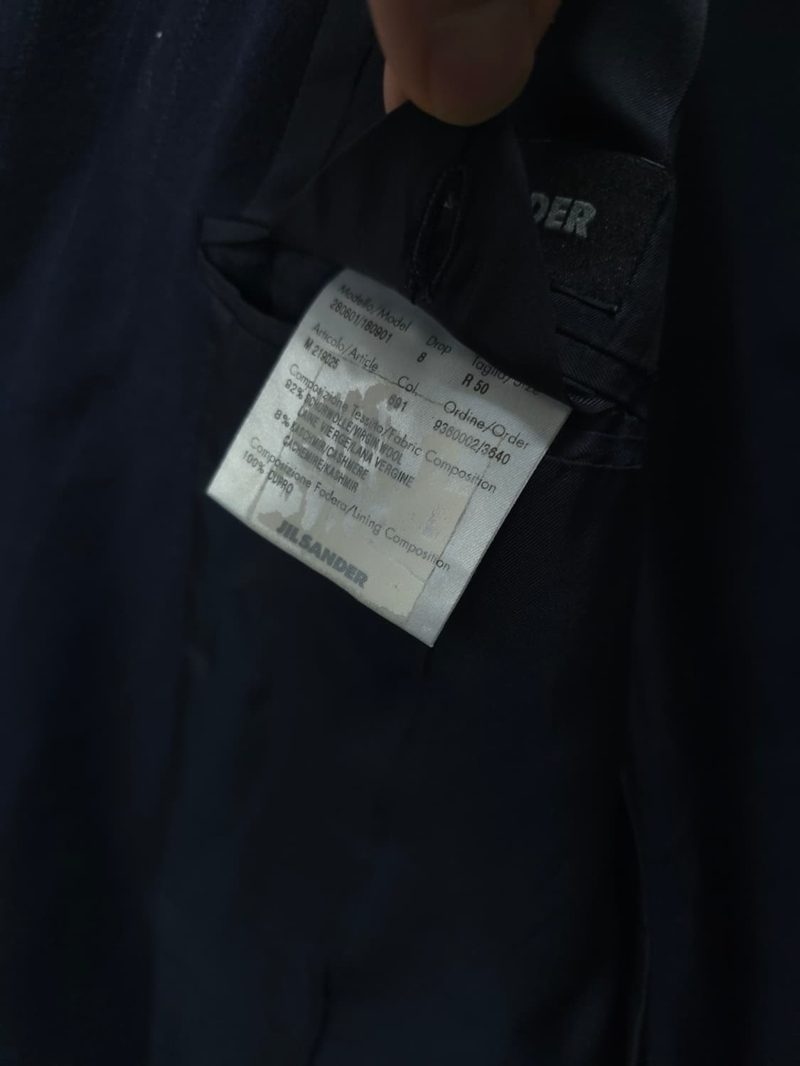 질샌더(JIL SANDER) 캐시미어 더블자켓 ( 105~110 ) 상품이미지10