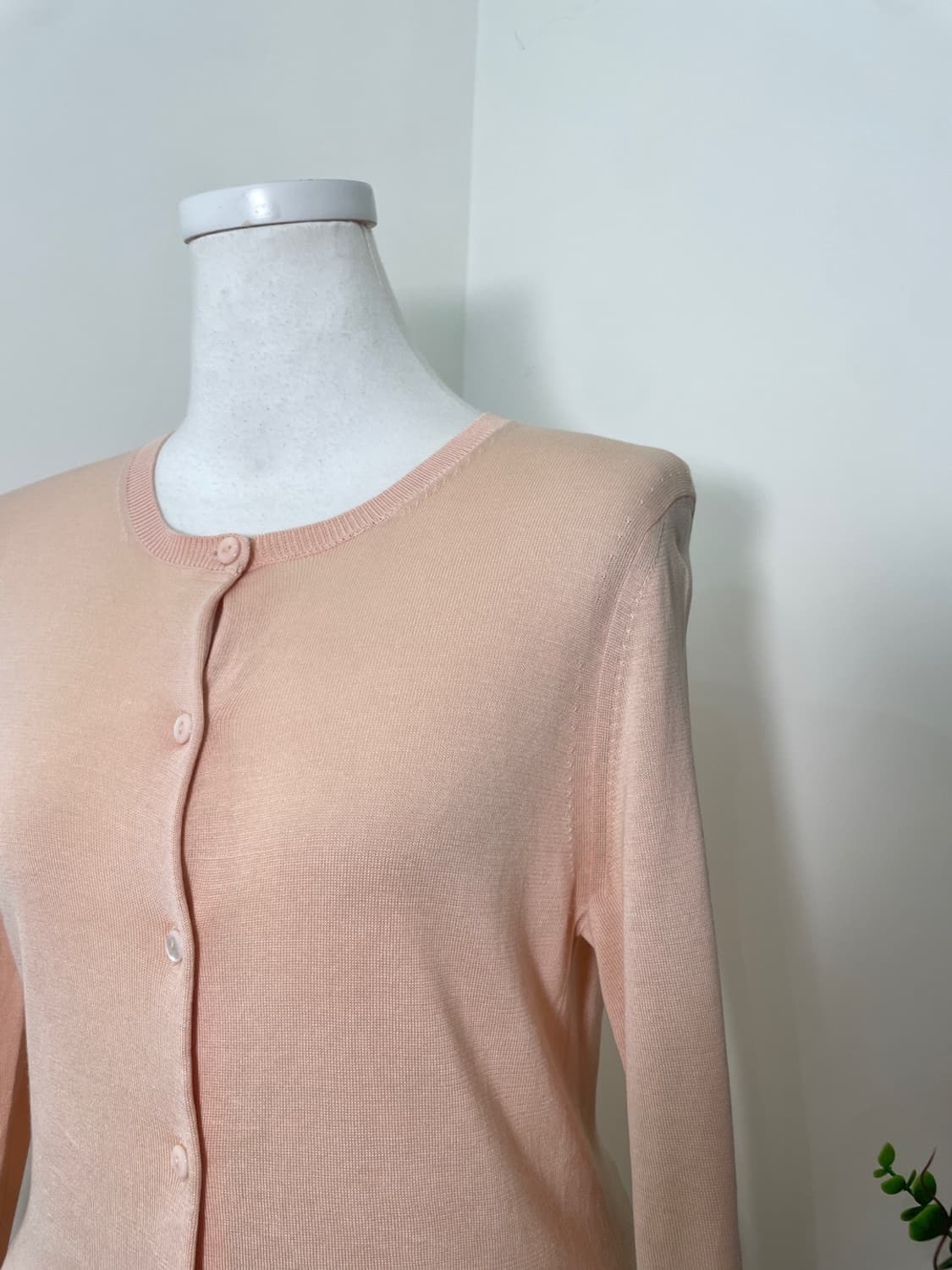 peach coral basic fit cardigan 상품이미지7