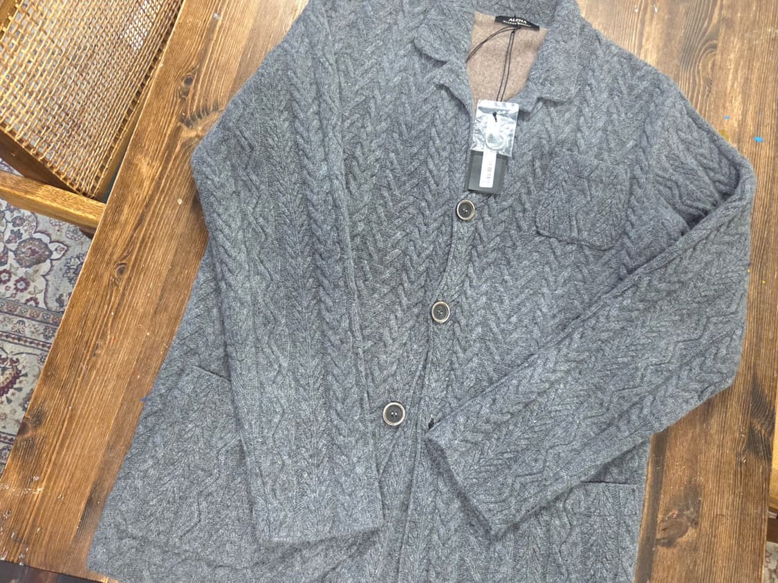 마시모 레베키 케이블 카디건 상품이미지3