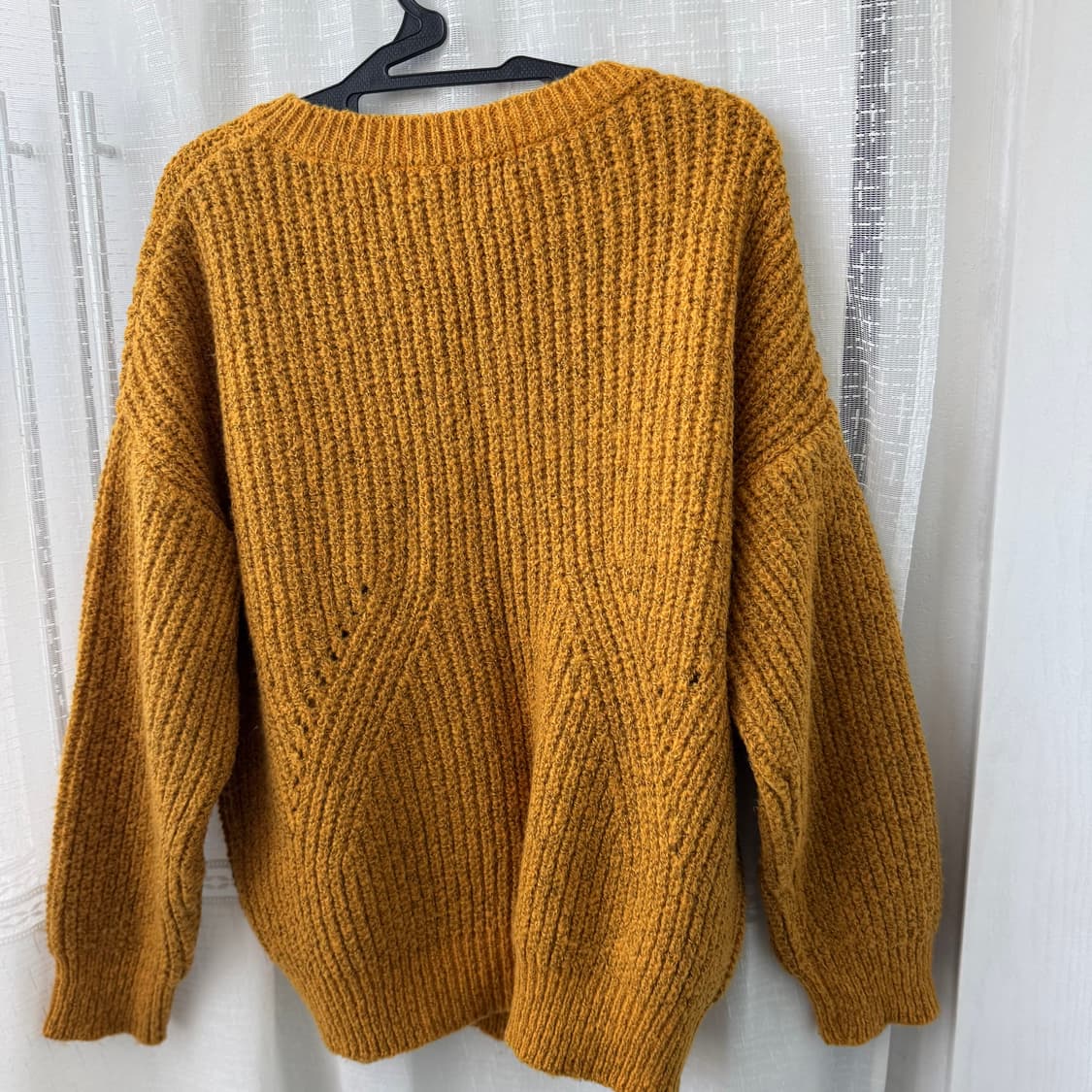 멜란지 머스타드 낙낙핏 니트가디건 상품이미지8