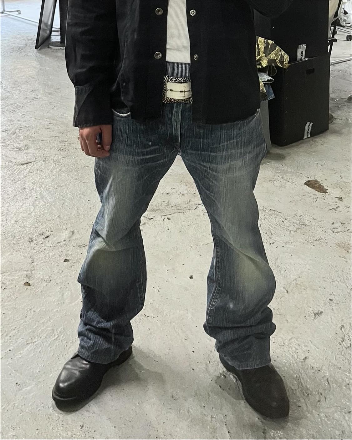 Edwin 505 x 511 orange-tab flare jean 상품이미지1