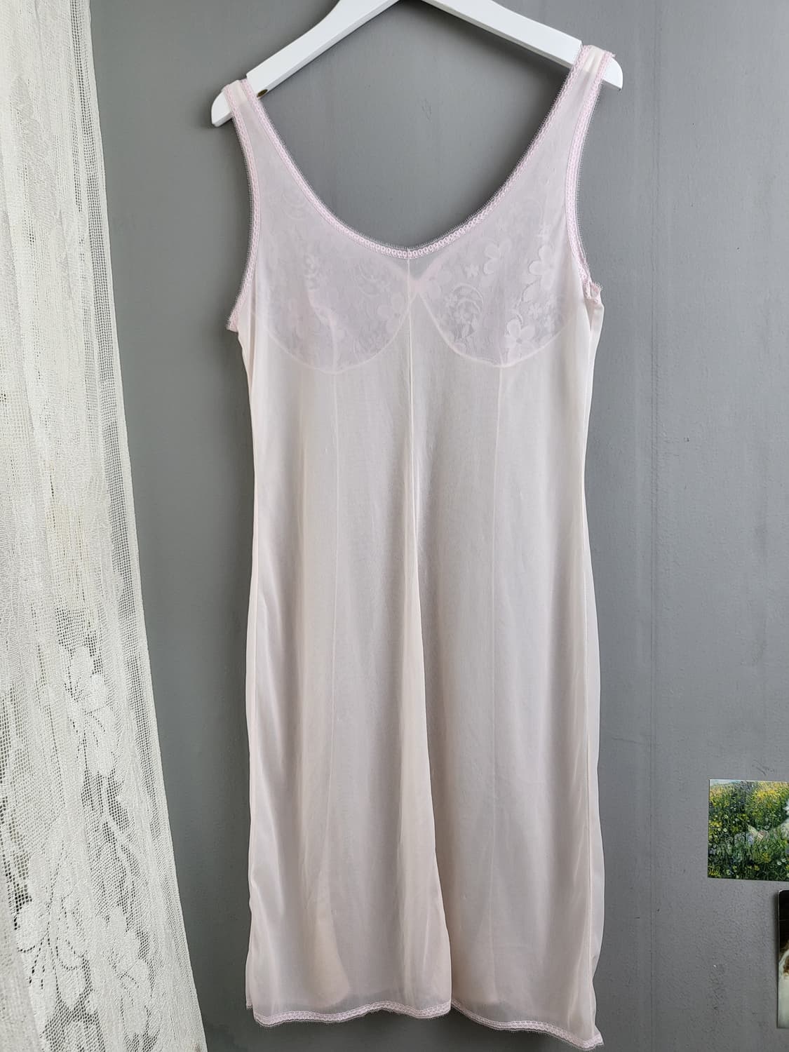 빈티지 핑크 슬립 드레스 상품이미지3