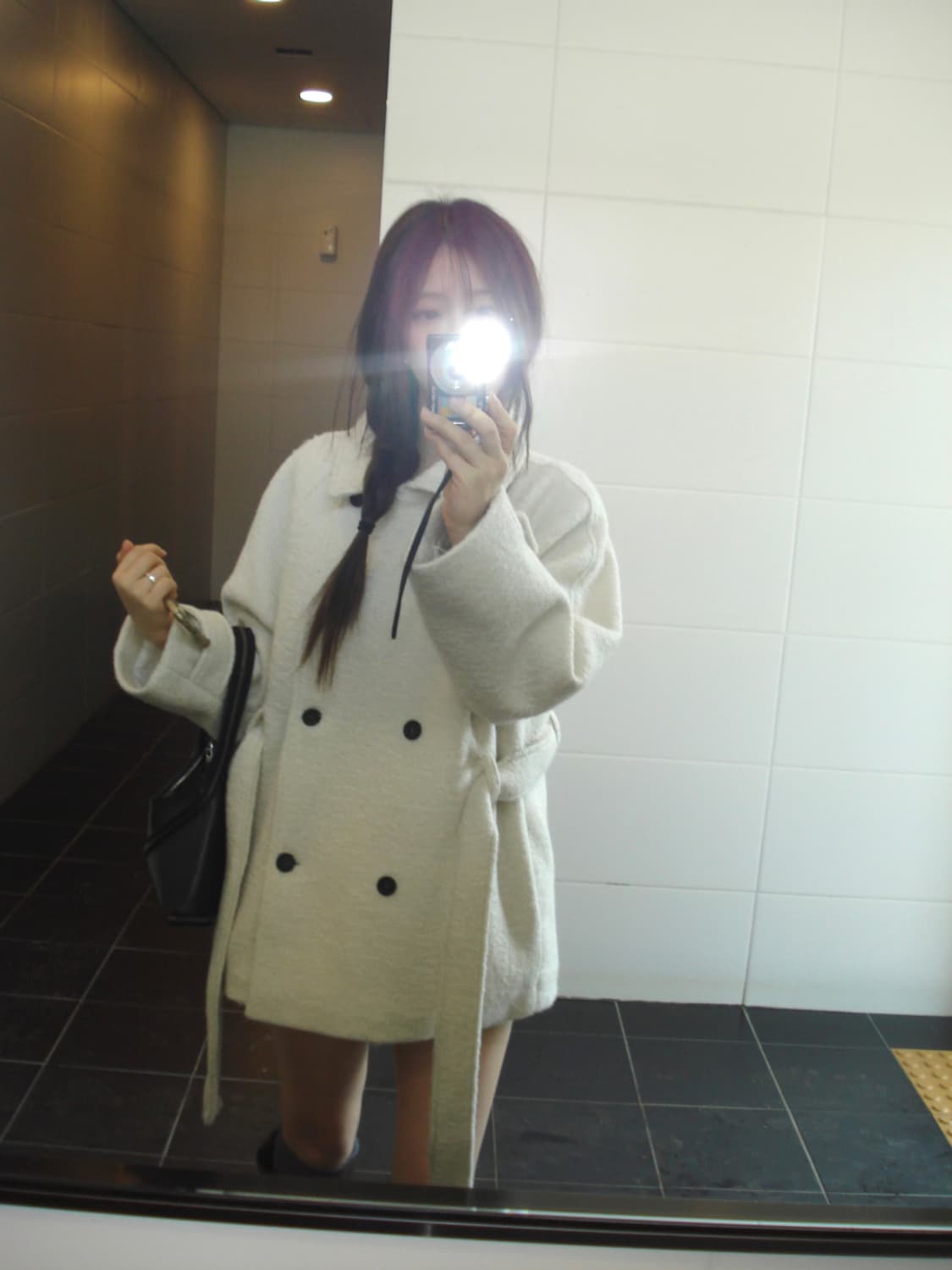 아워캐비넷 누보 하이넥 코트 상품이미지2