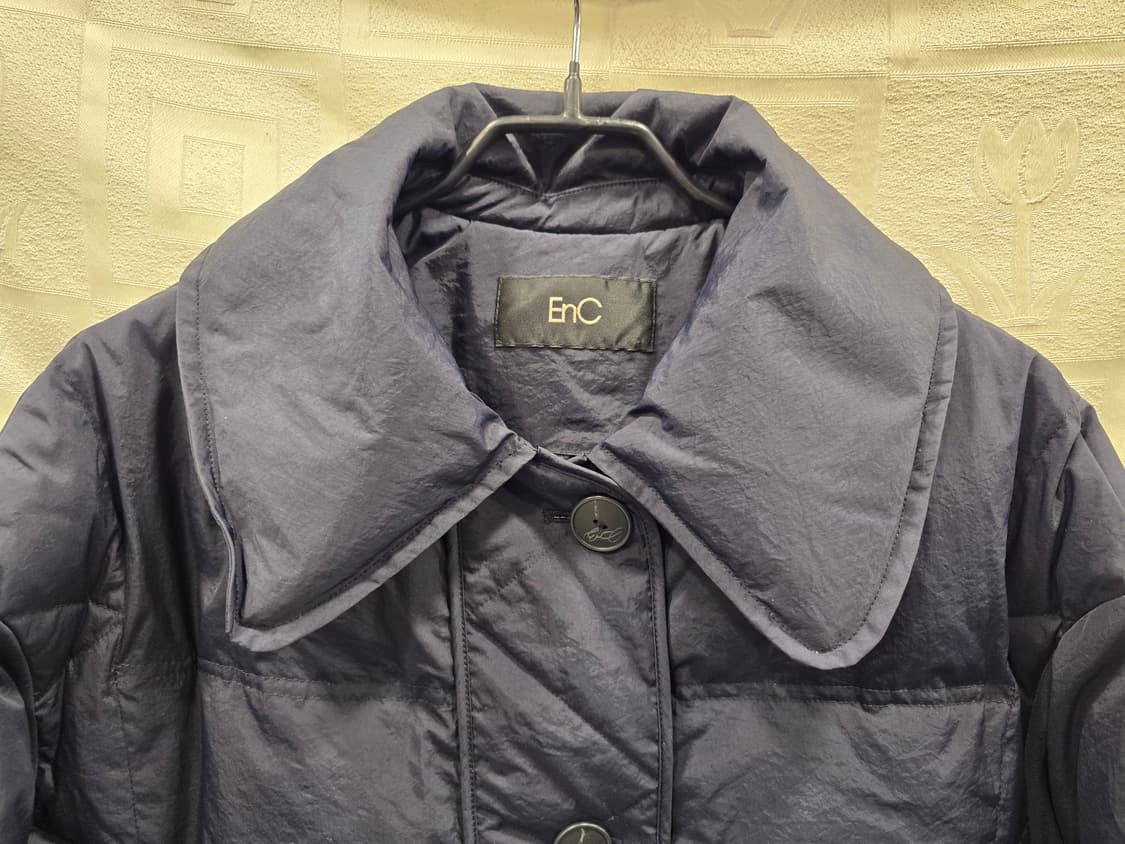 EnC 무척 가벼운 여성 덕다운 패딩 66사이즈 네이비 상품이미지2