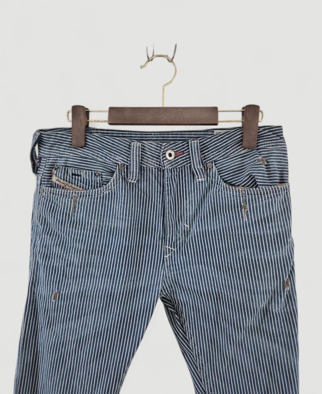 [27]디젤 스트라이프 데님팬츠 여성 상품이미지1