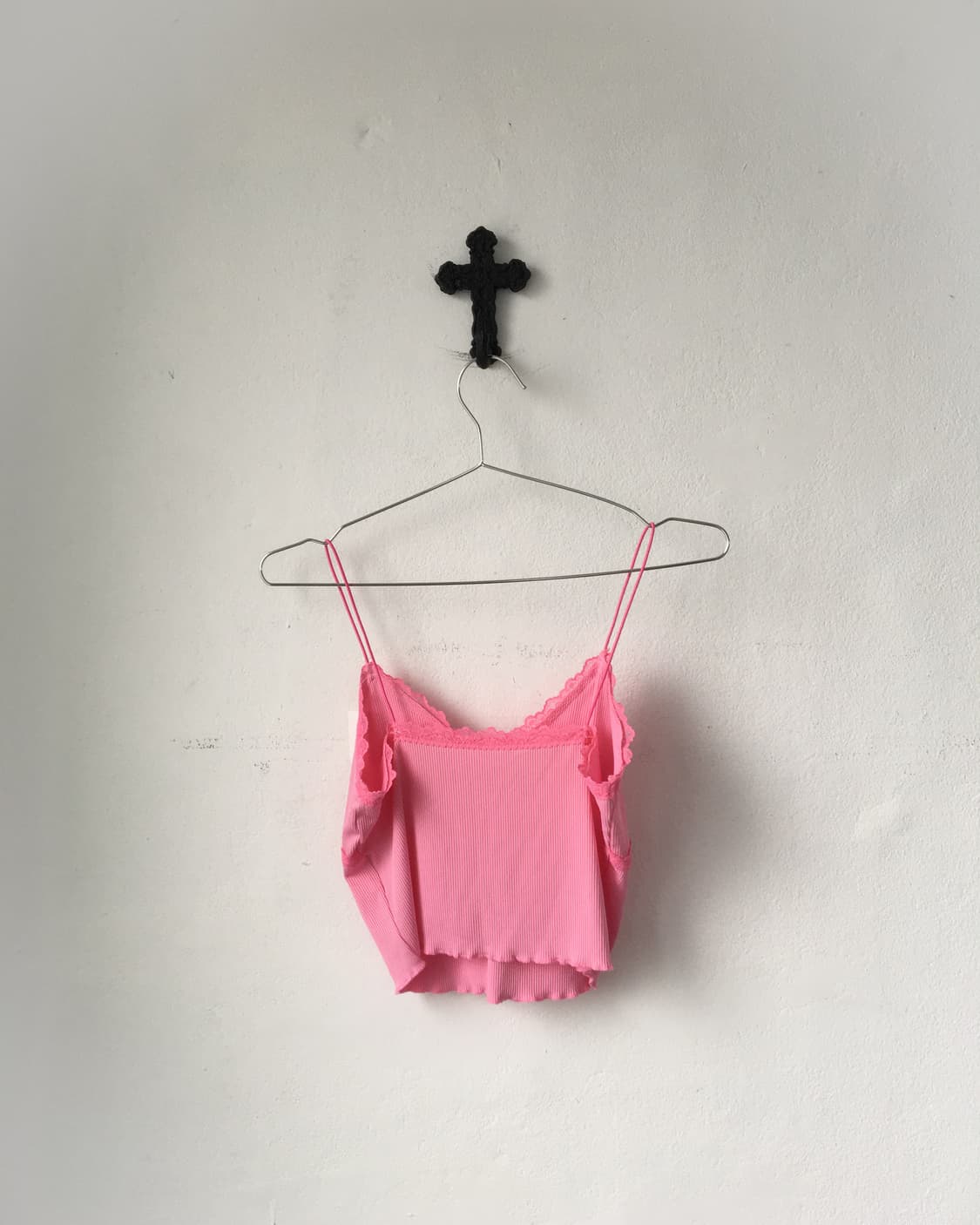 Lace trimming sleeveless 상품이미지2