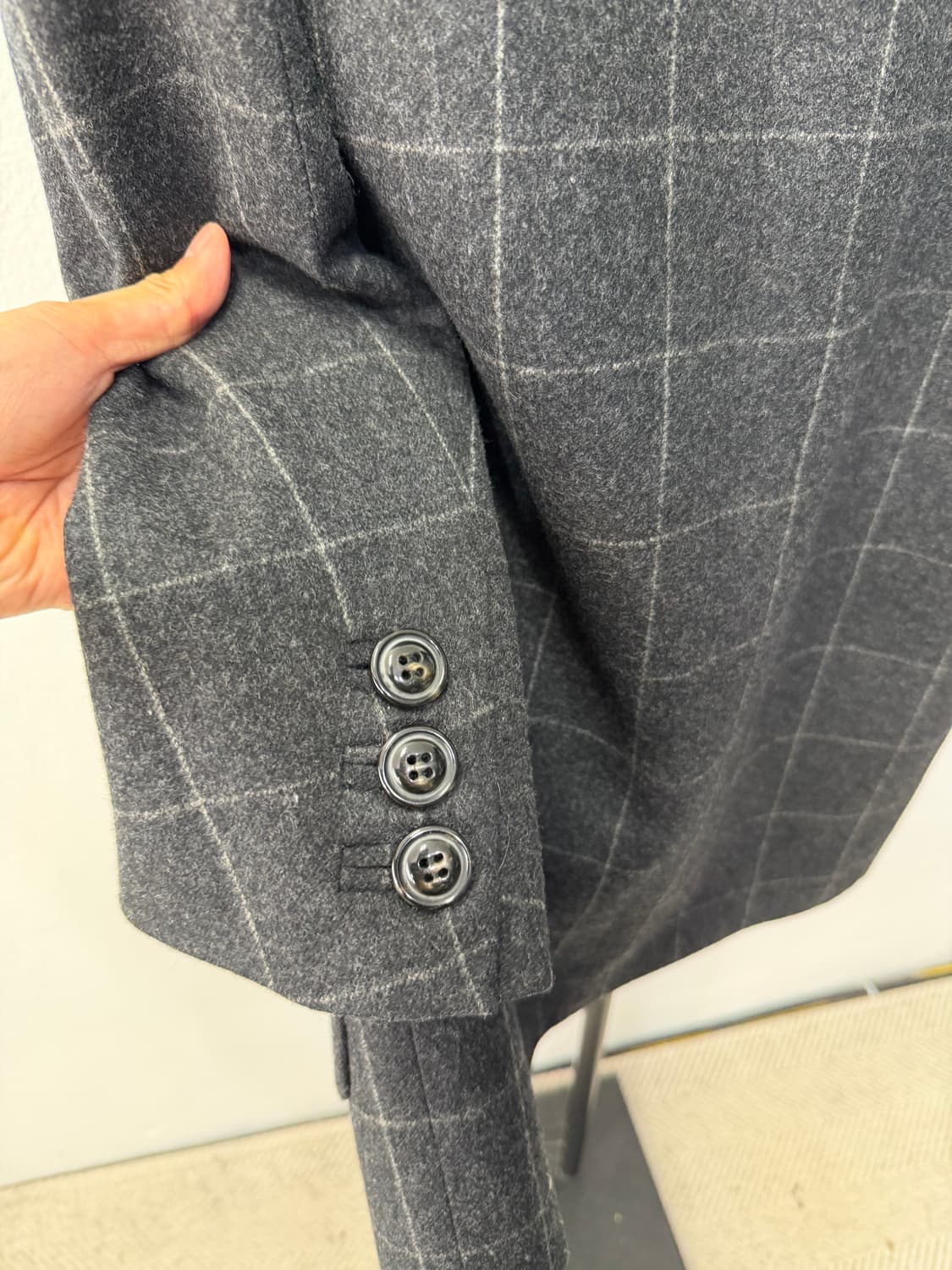 정품) 디스퀘어드2 여성 다크 체크 자켓 38(66) 상품이미지6