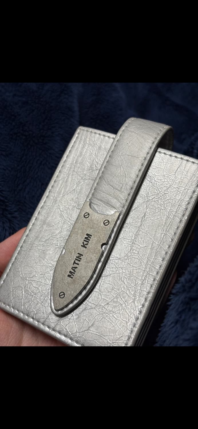 마뗑킴 아코디언 네클리스 지갑 실버 상품이미지1