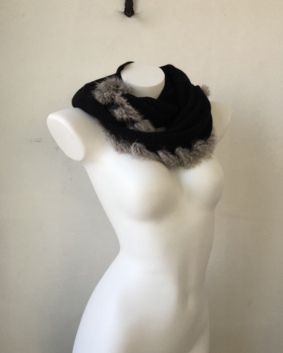  rabbit fur trimming neck warmer 상품이미지3