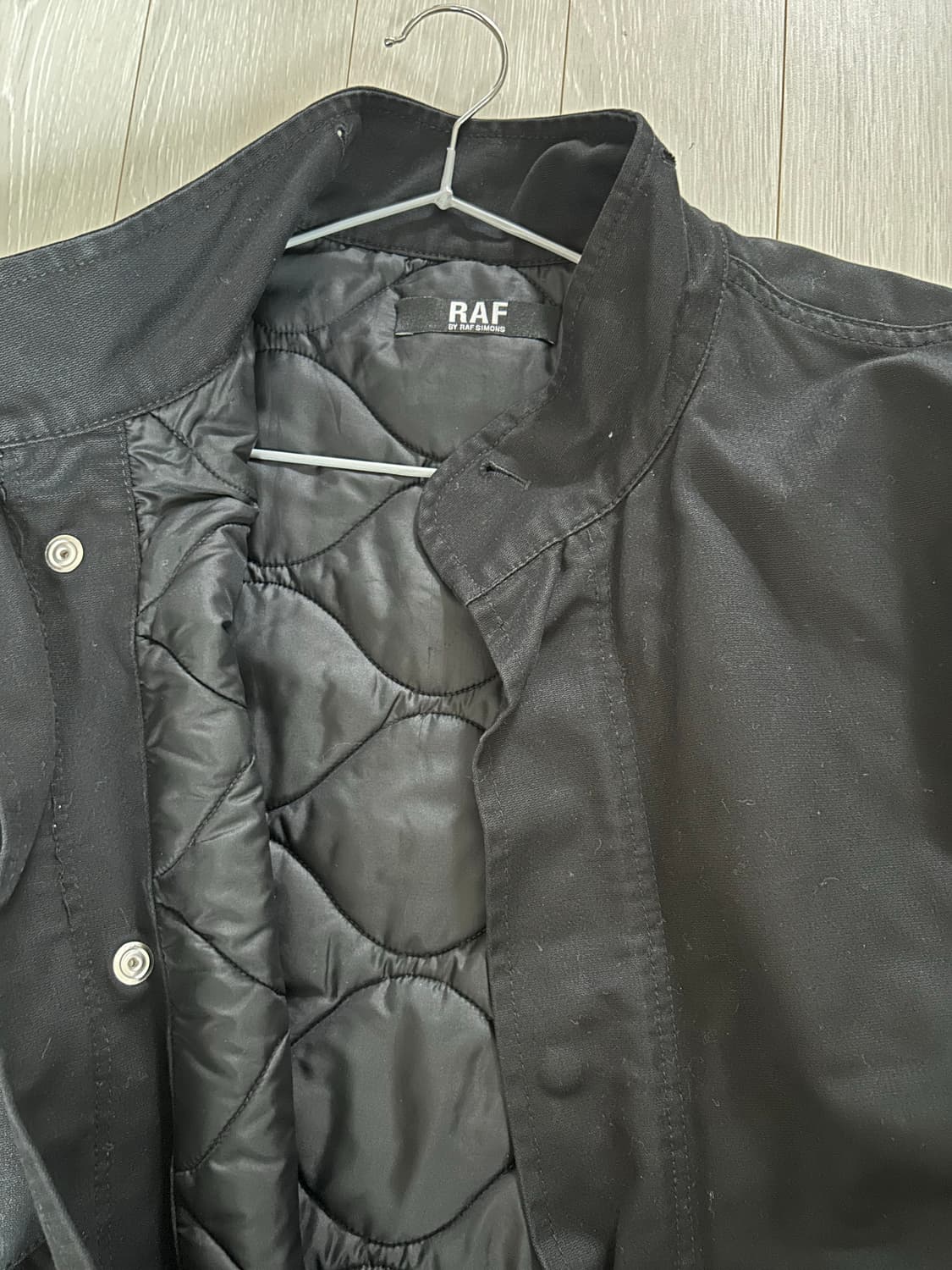 RAF SIMONS 블랙 야상 코트 상품이미지4