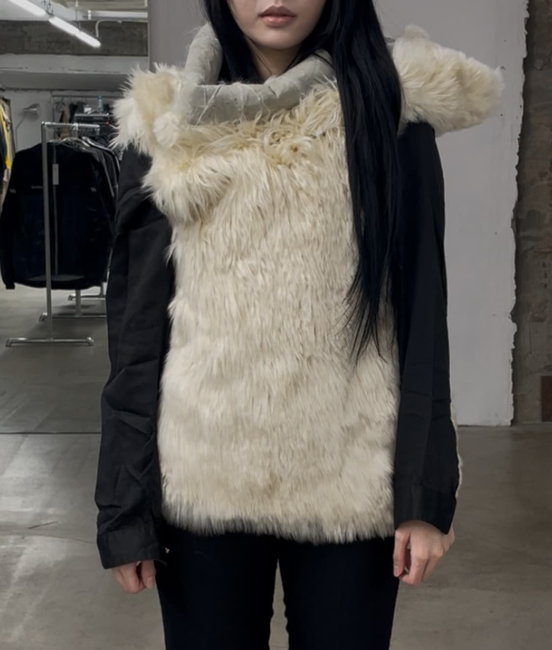 Ann demeulemeester 05FW Llamar fur vest 상품이미지6