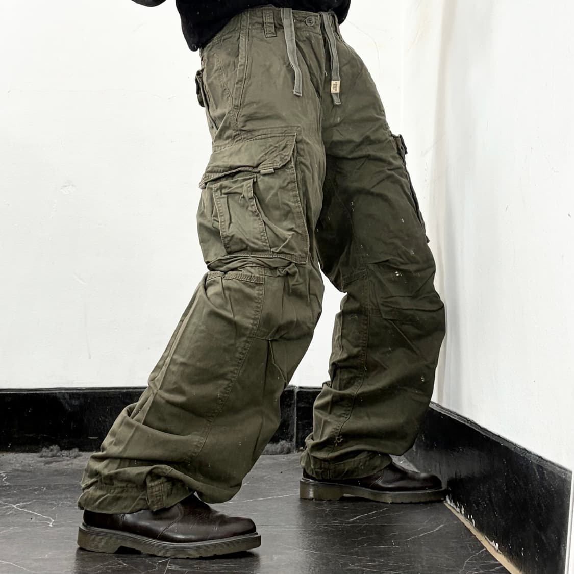 후아유 멀티포켓 와이드 카고 팬츠 상품이미지2