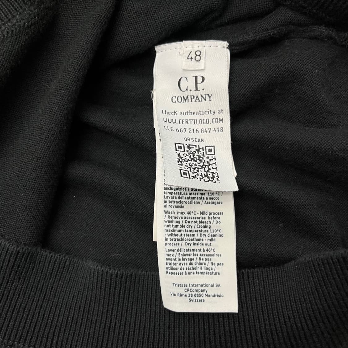 cp컴퍼니 사이드 와펜 블랙 반집업 48 상품이미지6