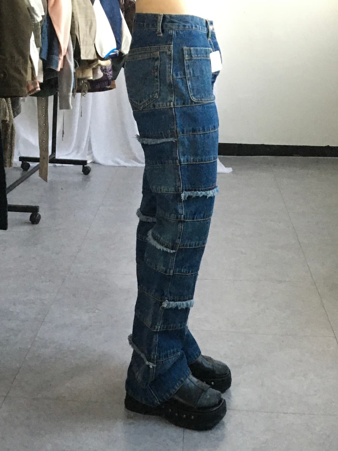 Patch work point denim pants 상품이미지8