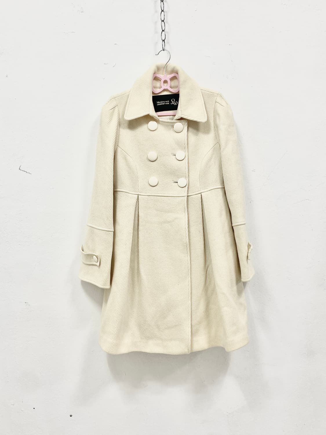 [LABORATORY] 아이보리 로걀 코리락쿠마 코트 상품이미지2