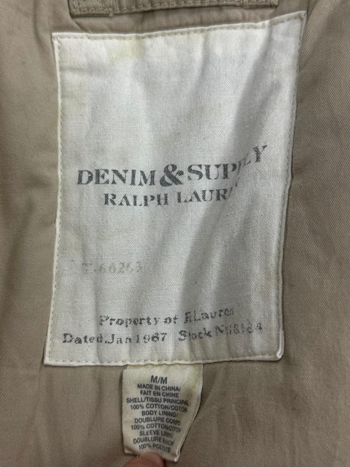 데님앤서플라이 유틸리티 밀리터리 자켓 베이지 (M~L) 상품이미지9