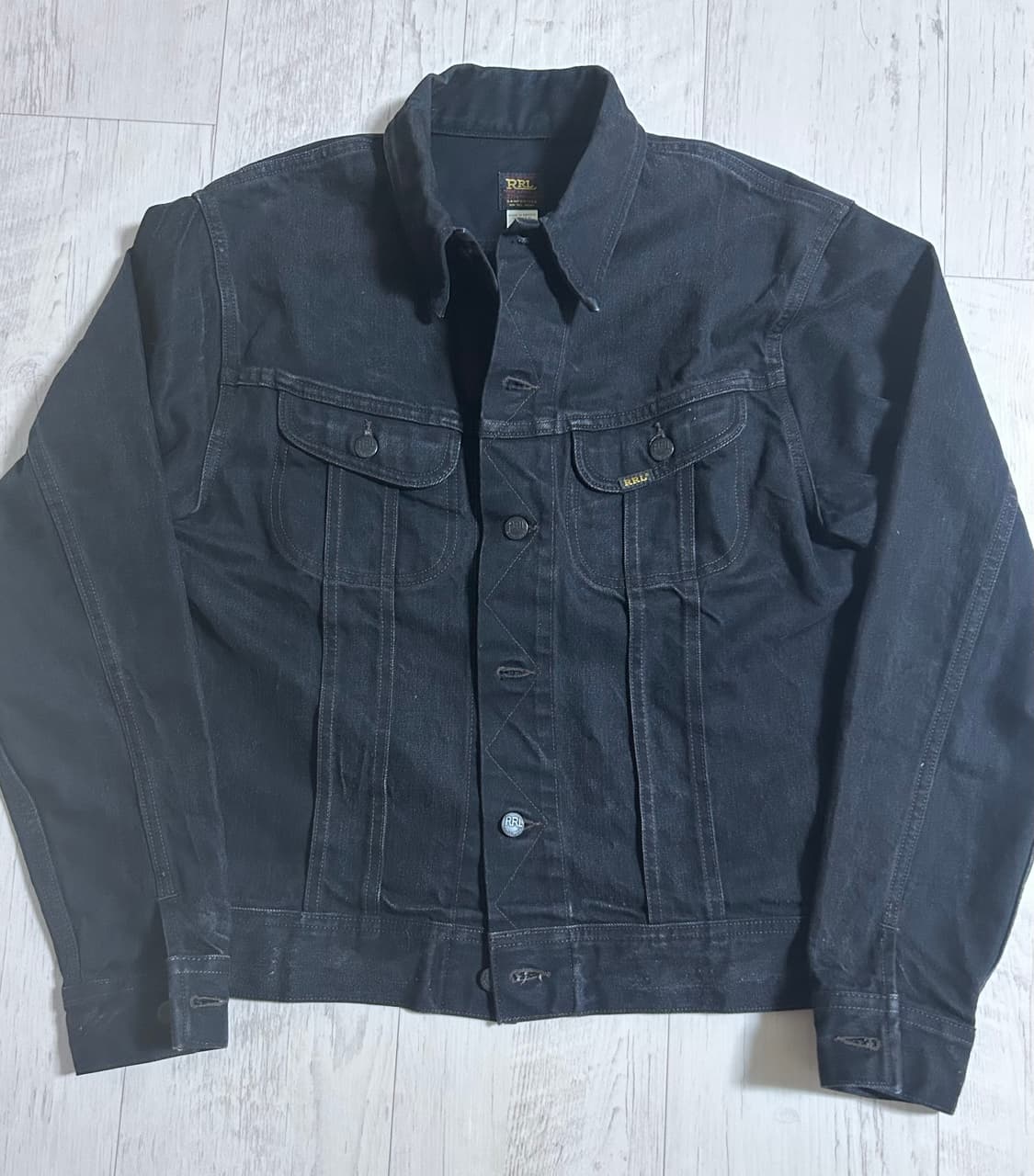 RRL LOT 271 블랙 흑청 데님 구형 멕시코산 M 상품이미지1