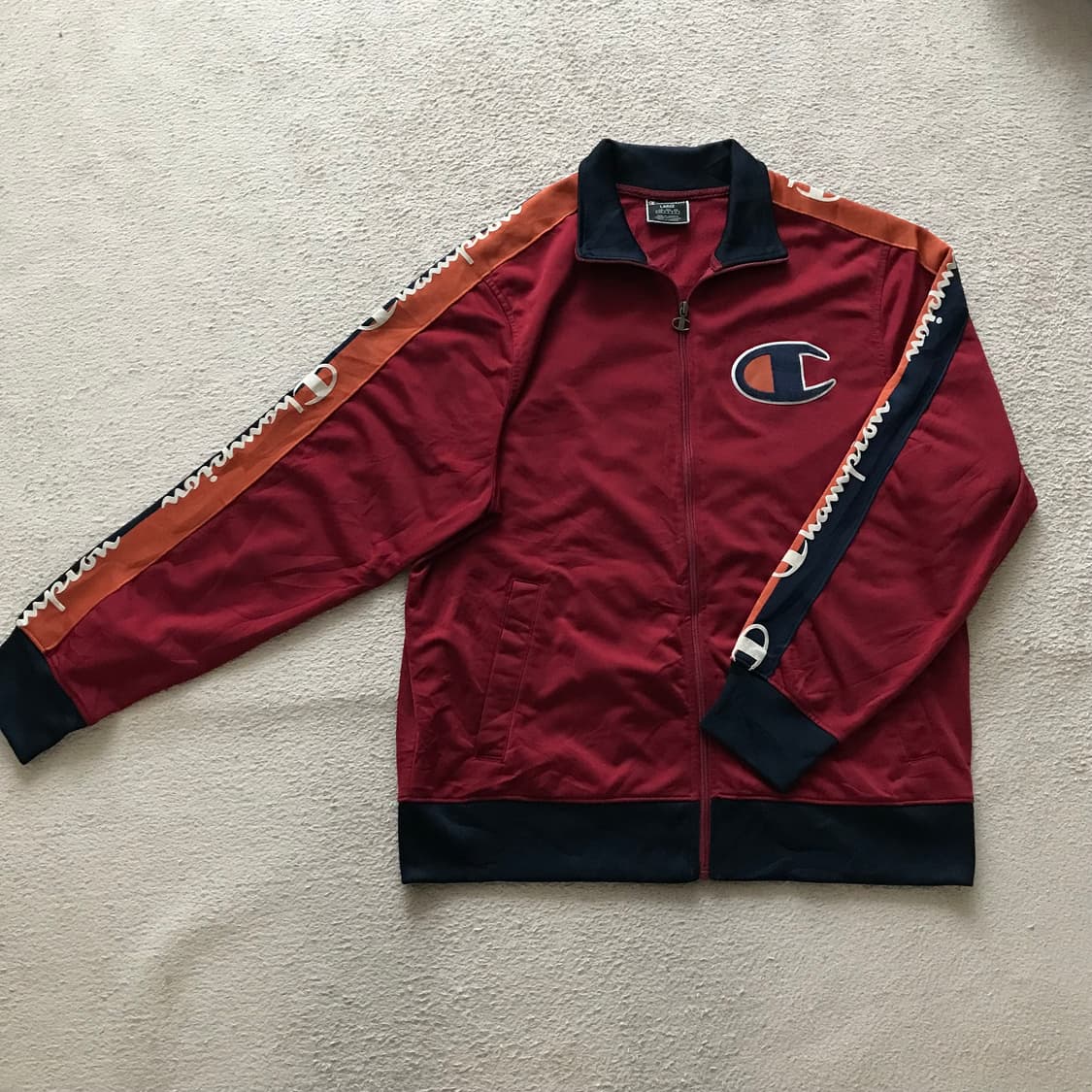 CHAMPION 챔피언  빅 아플리케 로고 사이드 디테일 집업 /  상품이미지1