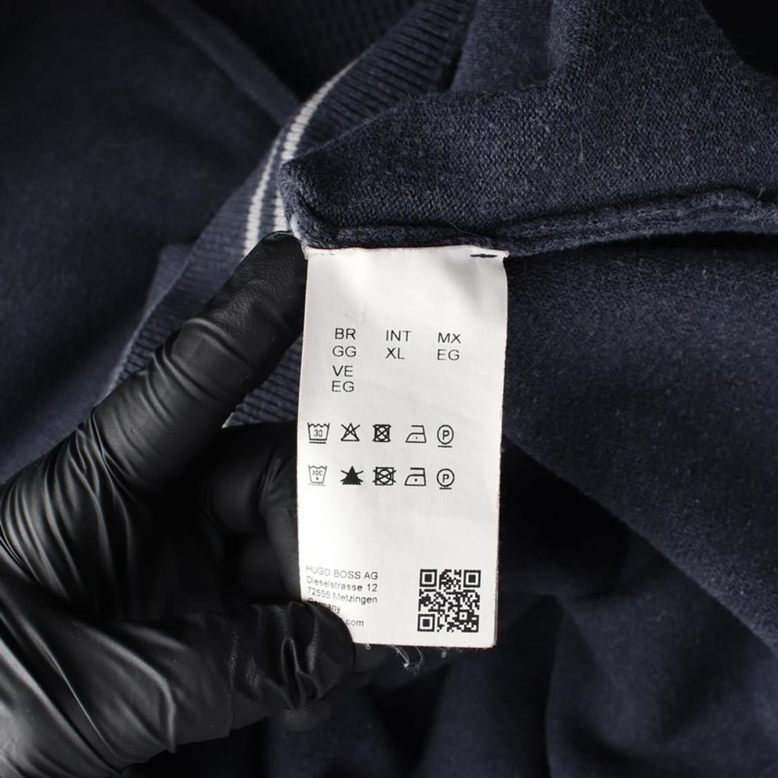 휴고보스 BOSS 로고 하프 집업 니트 스웨터 XL 상품이미지6