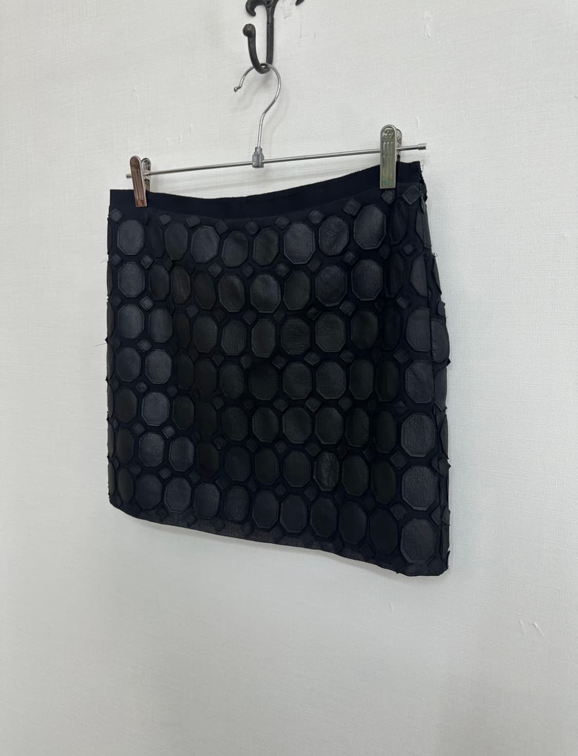theory black leather skirt 상품이미지4