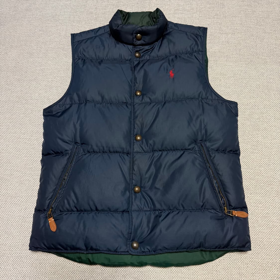 폴로 랄프로렌 리버시블 다운 패딩 조끼 상품이미지1