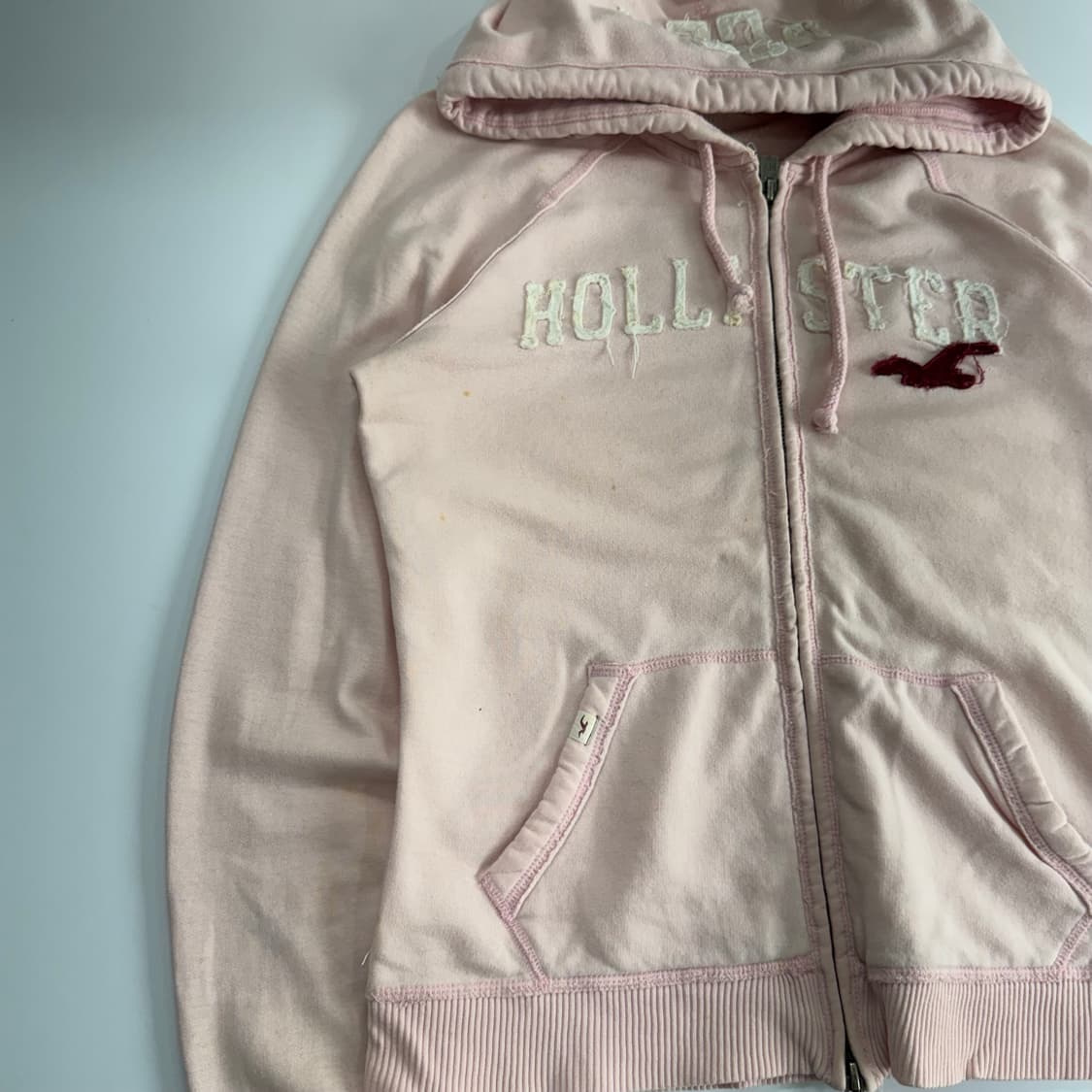 Hollister 홀리스터 핑크 후드집업 상품이미지6