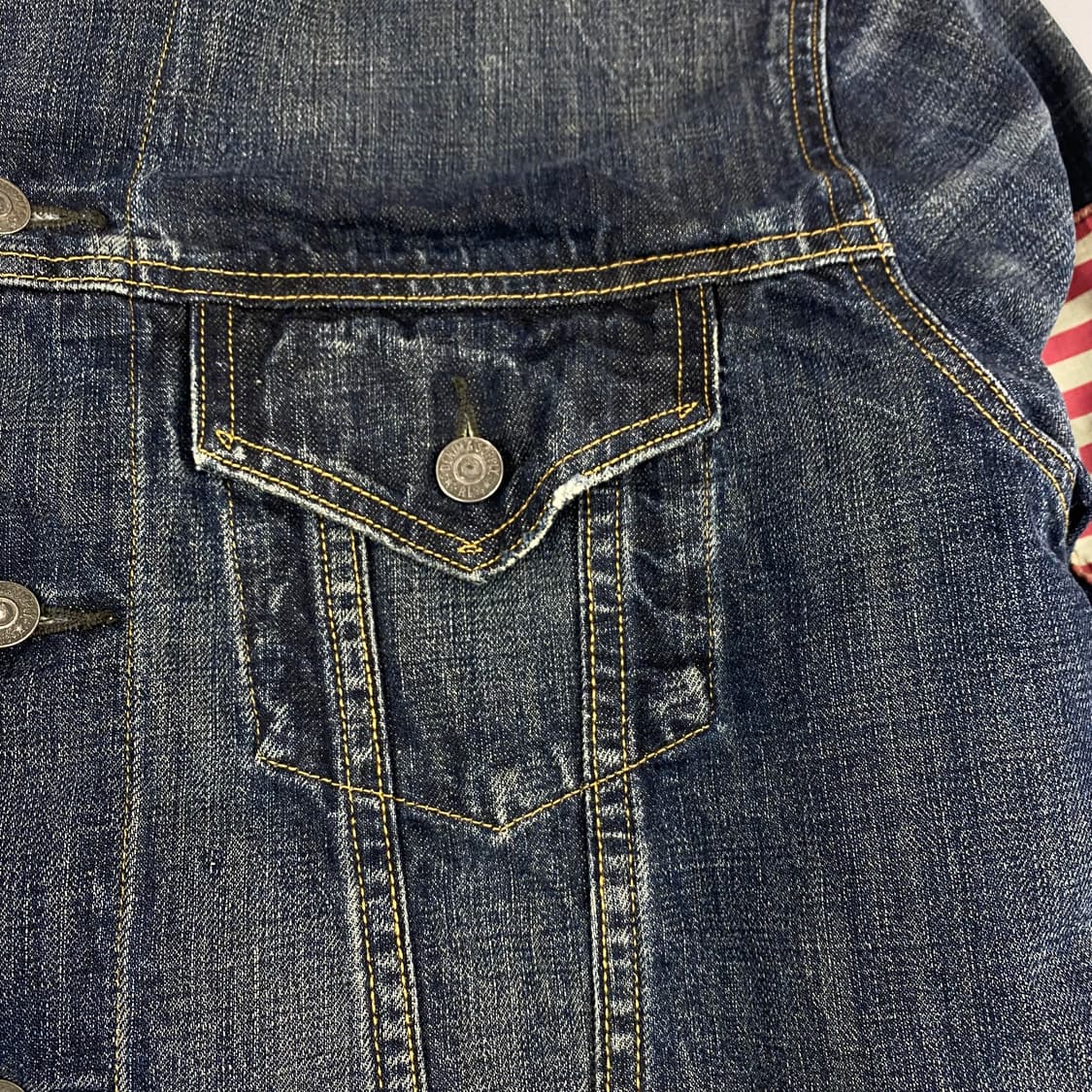 폴로 데님&서플라이 성조기 양털 데님 트러커 자켓 (98) 상품이미지5