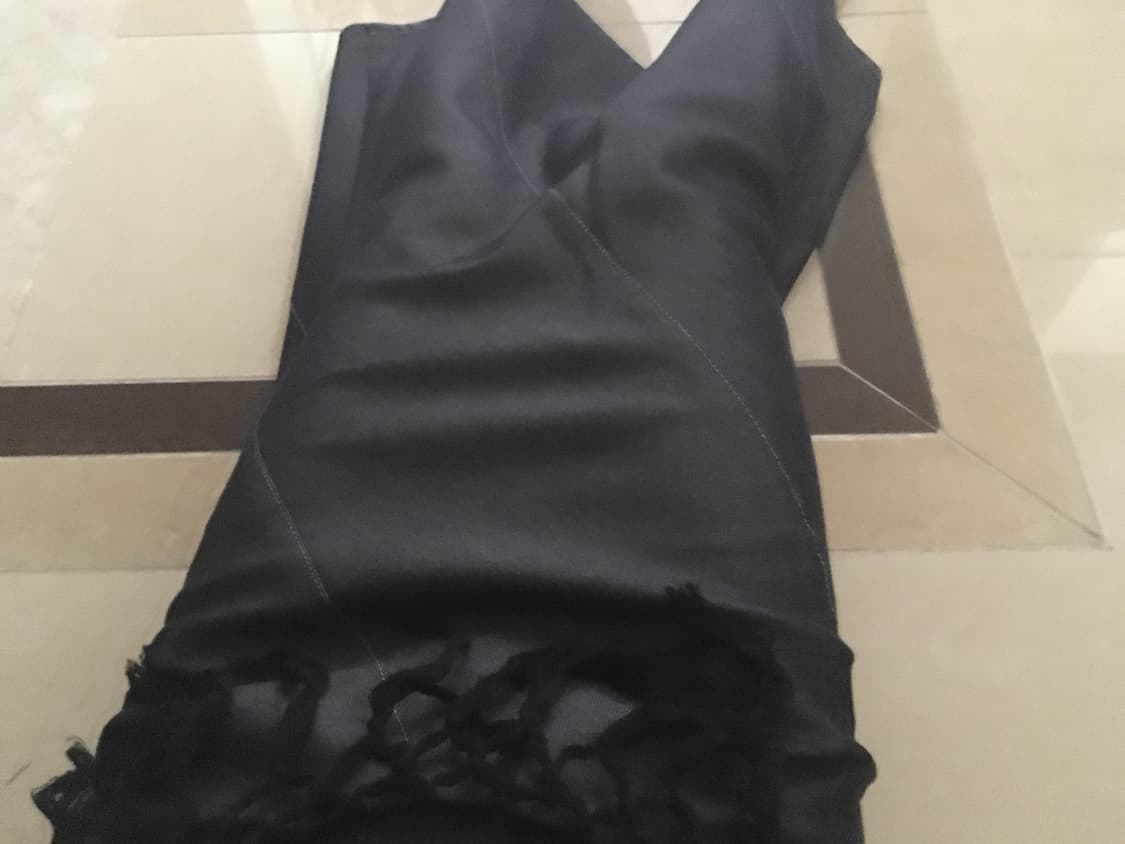 oblique stitch denim long skirt 상품이미지4