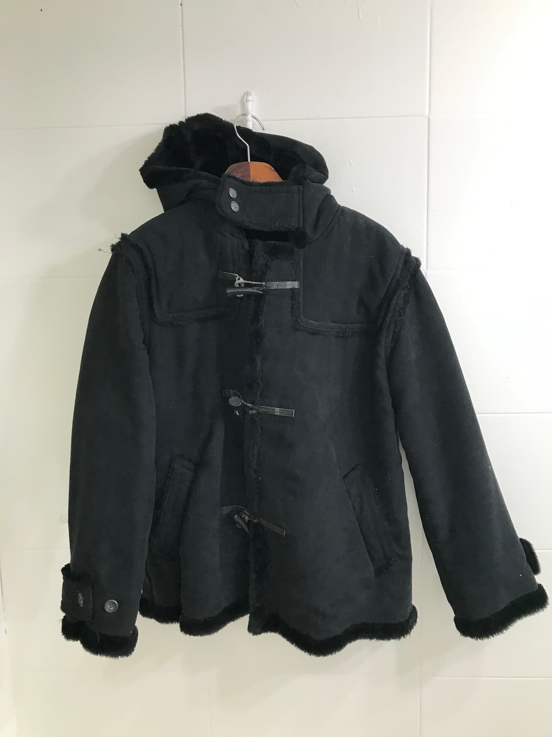 데일리 블랙 떡볶이코트 하이넥 러힙 코디세트 상품이미지6