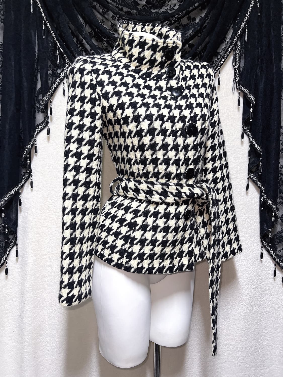 오네갸루 하운드투스 벨트 자켓 숏코트 로걀 나나 펑크 헤이세이 시부야 상품이미지7