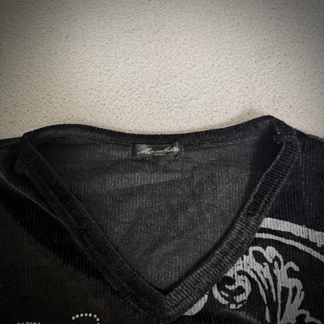 Y2k velvet long sleeve 상품이미지2