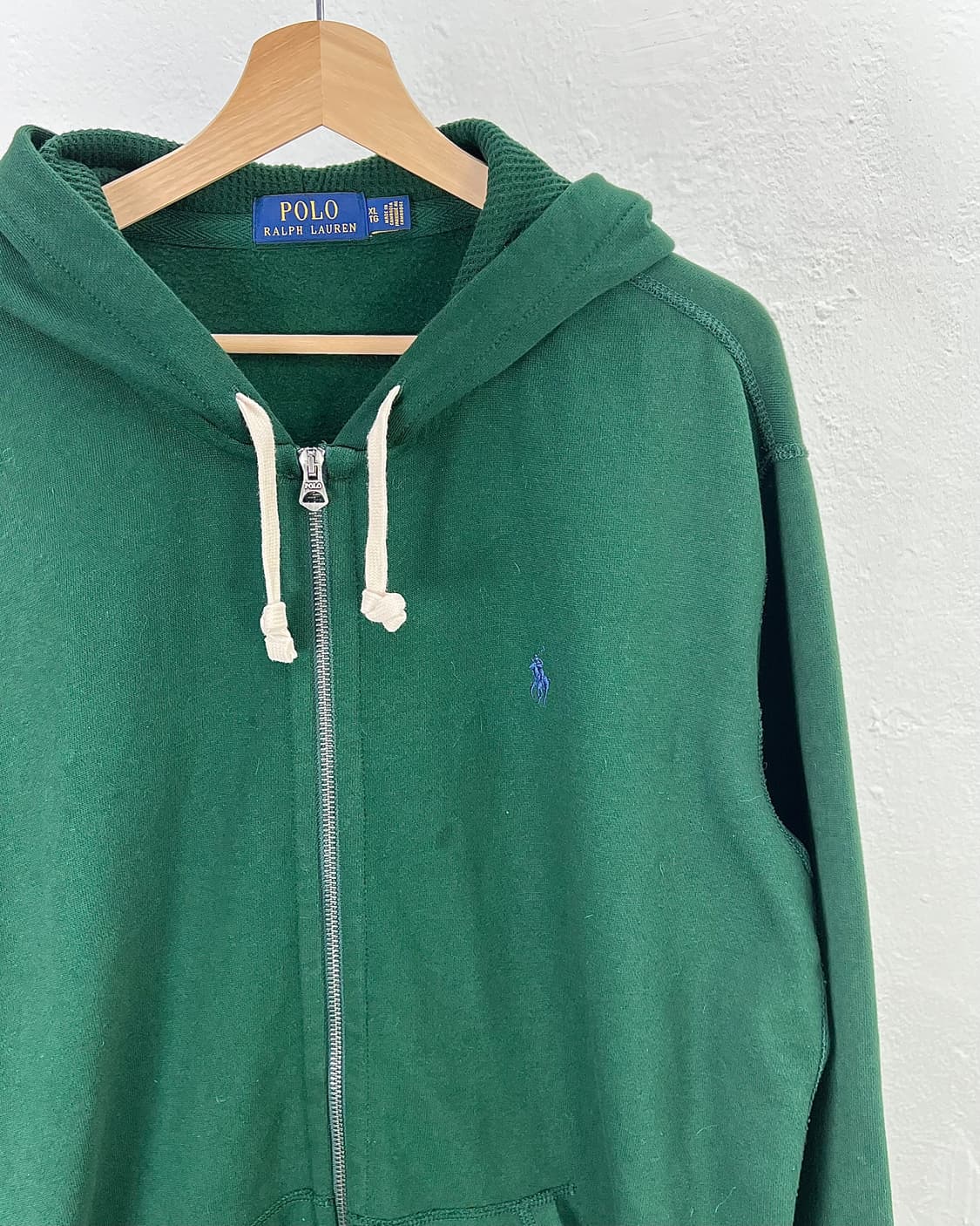 폴로 랄프로렌 포레스트 그린 루프백 써멀 후드 집업 자켓 상품이미지3