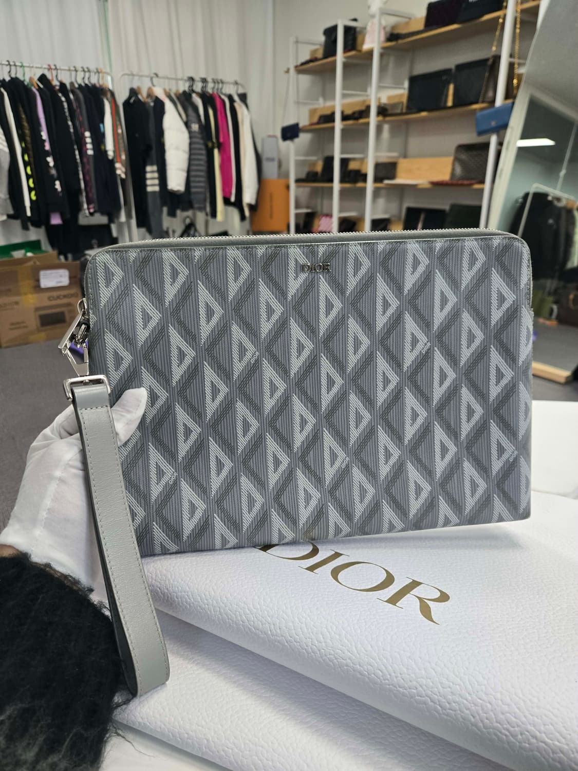 [A급컨디션] 디올 다이아몬드 아이패드 클러치백 상품이미지2