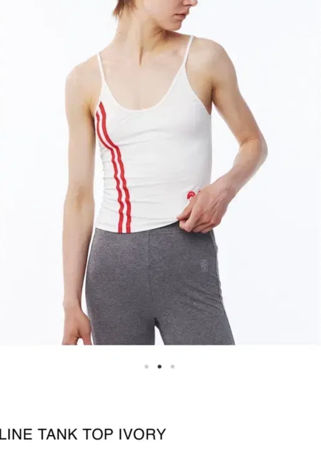 기준 kijun line tank top ivory m 상품이미지3