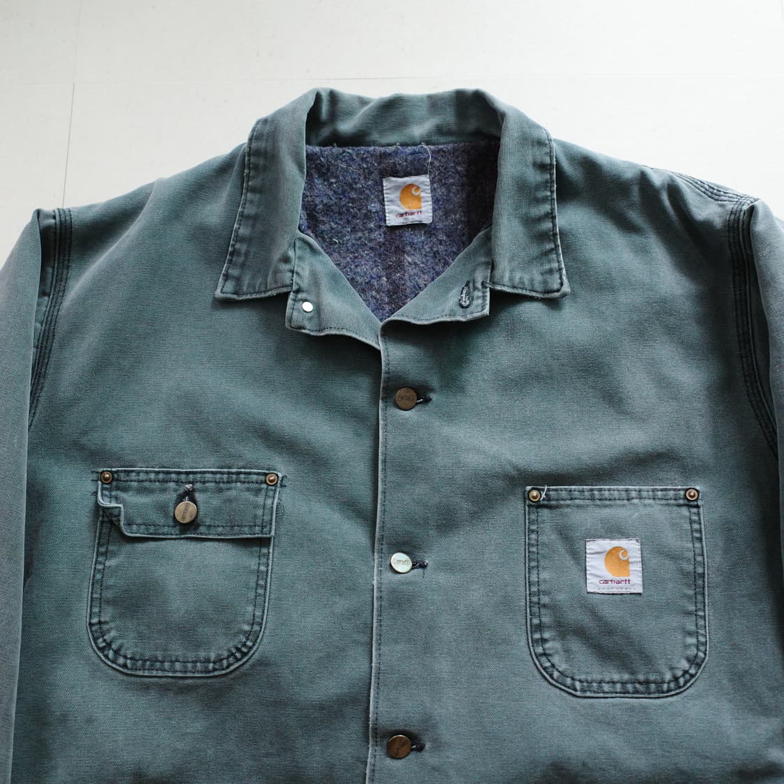 레어 90s 칼하트 초어 자켓 헌터그린 MADE IN USA [XL] 상품이미지2