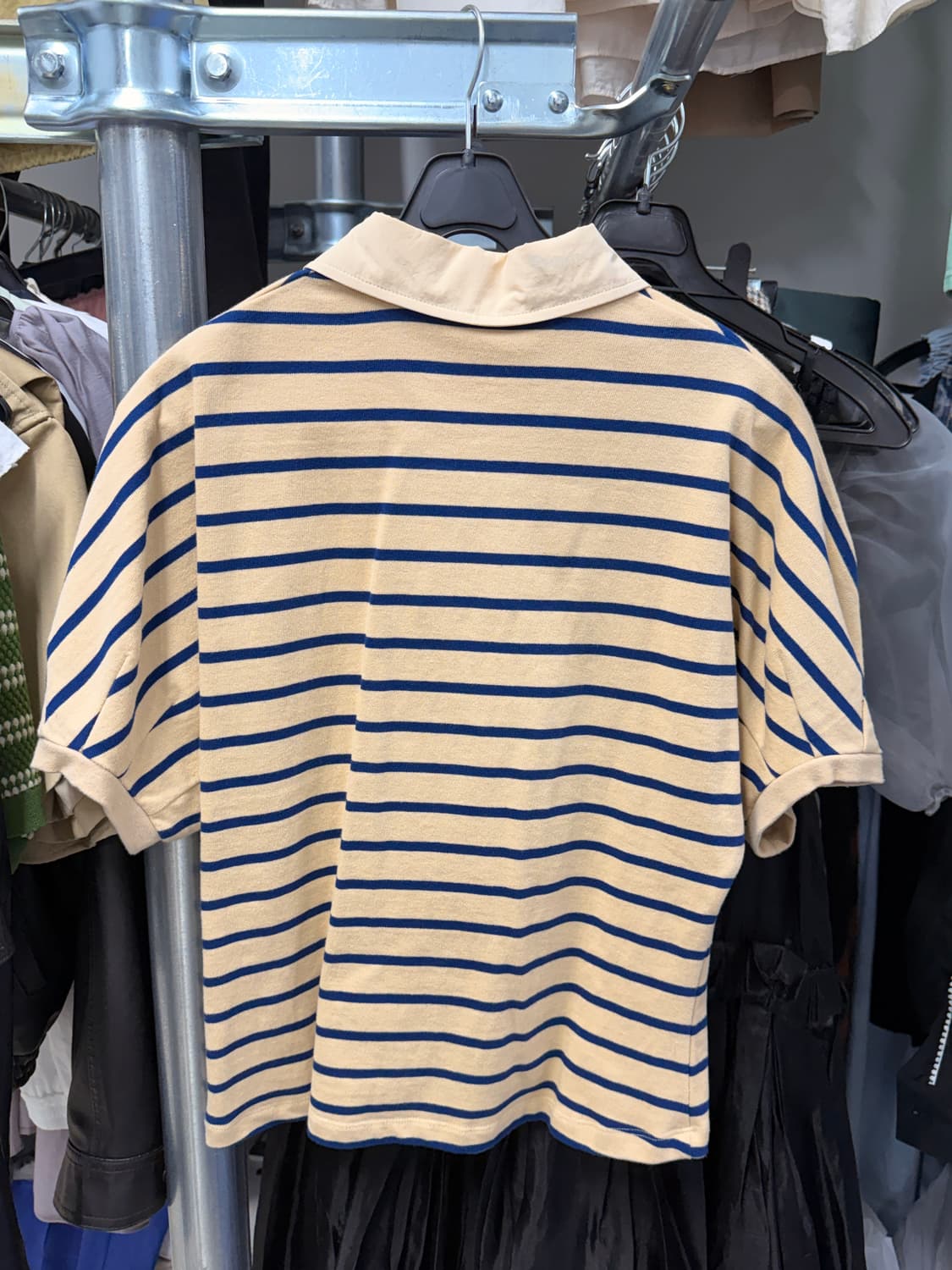 앤드유 AND YOU 스트라이프 카라 티셔츠 (새제품) 상품이미지3