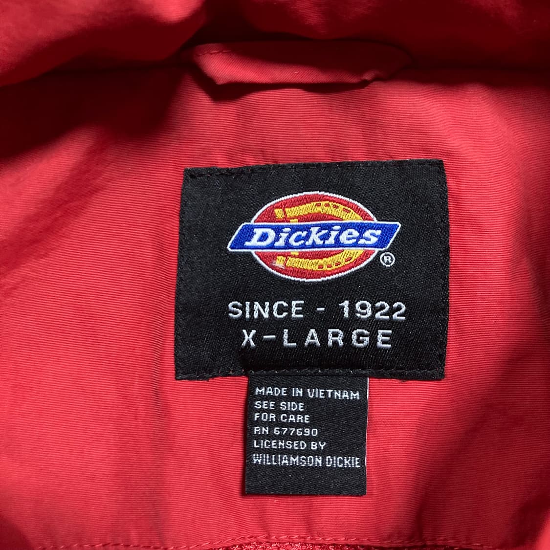 디키즈 스몰 로고 레드 바람막이 상품이미지3