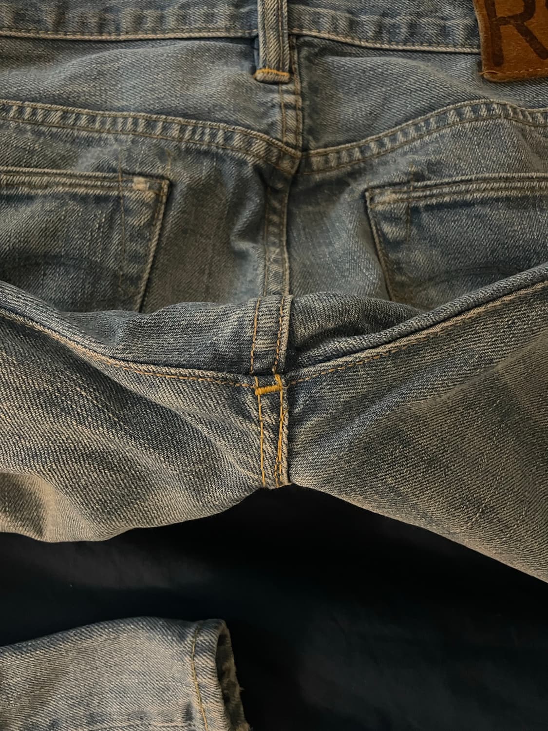 RRL 더블알엘 셀비지 워싱 데님 스트레이트 핏 [33X34] 상품이미지7